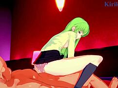 c.c. and kallen kouzuki fuck old man in code geass hentai