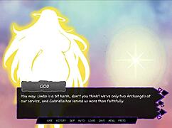 Half succubus faps to redhead futa