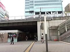 Japanese J-cup babe delivers hardcore titty action