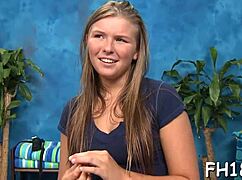 Hot eighteen girl gets FUCKED HARD by her rubber in nuru massage!