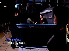 Stripper slut gives blowjob in tales from the deep eve 7 cartoon milf cum striptease