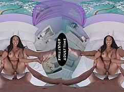 cali sweets titty fucks david lee before riding his big cock hard