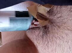 Intense housewife masturbation flash