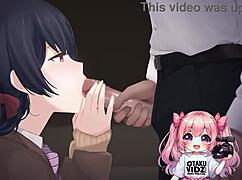 i worship anime cock on my knees and eat cum