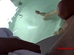 Latino teen twinks get naughty, cleaning pipes with oral in steamy bathtub scene.