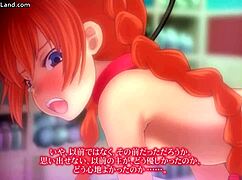 Does this hot redhead anime babe get what she wants?