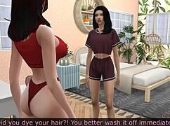 Lesbian Stepsisters Explore Intimate Moments for First Time in Anime