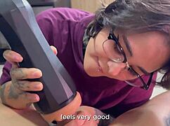 I WALKED IN AND SAW MY STEP COUSIN USING A FLESHLIGHT, IT WAS SO HOT!