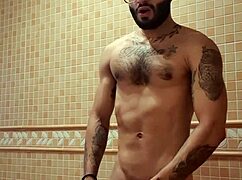 excitement after a hot shower