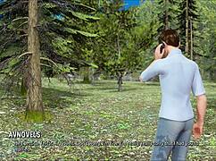 Ripples 36 in the 3d cartoon game with clothes ripped