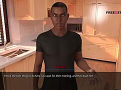 alex shakes hard dick watching landlady’s nude yoga poses in 3d cartoon