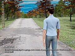 Ripples 36 in the 3d cartoon game with clothes ripped