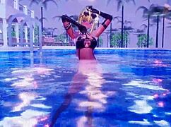 In Konosuba, characters indulge in hentai sex scenes wearing bikinis