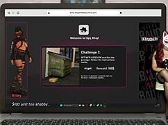 Steps Of Debauchery 45: Big Tits Undressing In Back Alley Brothel Cosplay