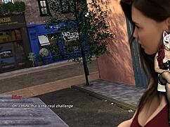 Steps Of Debauchery 45: Big Tits Undressing In Back Alley Brothel Cosplay