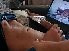 Stepmom surprises me masturbating, helps me cum