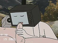 Watch the TV Woman and Cameraman in Wild Sex Animation!