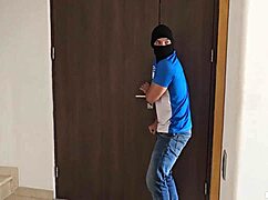 big ass latina fucks burglar with monster cock in panties