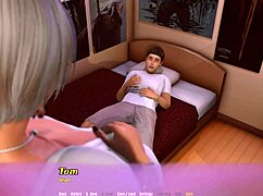 Barbara's visit has big tits and pussy on display during our game cumshot.