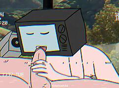 Watch the TV Woman and Cameraman in Wild Sex Animation!