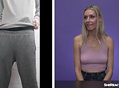 Emily Jade Reacts To Cumshot While Jerking Off In Reality