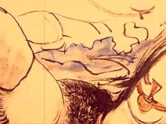 In vintage times, erotic cartoons and comics filled antique books with anime hentai vibes