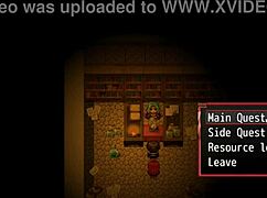 Intense harem gangbang in game