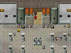 Intense harem gangbang in game