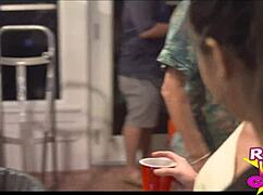 slutty flashing at fantasy fest party, going nude on the street 😈.