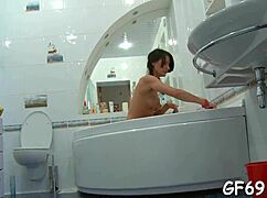 Sweet Darling Feels Intense Ecstasy in Rough Threesome Fucking