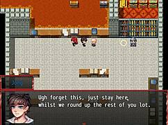 Intense harem gangbang in game