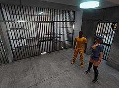 angelicablackwater's prison story begins with a royal bbc monster cock fucking her big tits in hentai style.