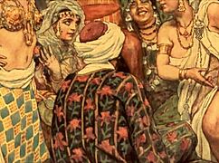 In vintage times, erotic cartoons and comics filled antique books with anime hentai vibes