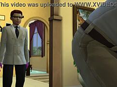 Dexter Uses X-Ray Glasses To See Everyone Naked In Sims 4?