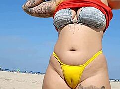 He Begs For Blowjob On Beach!