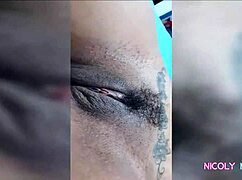 Ebony girl guides masturbation to orgasm.