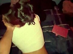 Intense Creampie on Birthday with Big Black Cock