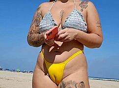 He Begs For Blowjob On Beach!