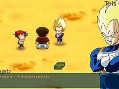 Bulma Adventure 4 - Mr Satan Watches Miss Piiza Pizza Gangbanged at Cell Games.