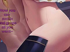 Yelan guides you through thrilling edging in hentai joi