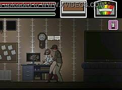 Man fucks pretty lady in spirit hunt ryona hentai game.