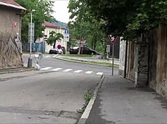 Public Street Fucking With Alexis Crystal In The Car