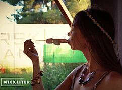 That hippie fucked me relentlessly at Woodstock!