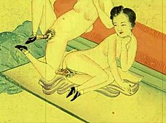 Vintage erotic drawings spark curiosity.