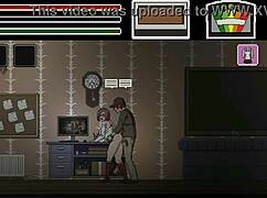 Man fucks pretty lady in spirit hunt ryona hentai game.