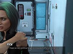 Stranded in Space 7 - Red Haired Step Sister in Shower