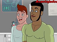 Animated drawing featuring a gay character
