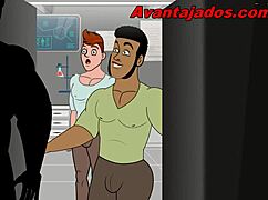 Animated drawing featuring a gay character