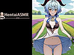 Watch this blue-haired hentai slut in cosplay casting love spells in an anime visual journey.