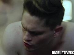 Roommates Battle for Girlfriend, End in Intense Gay Anal and Deepthroat.